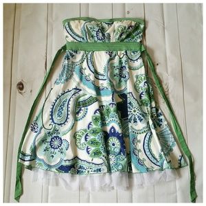 Beautiful green and blue paisley dress